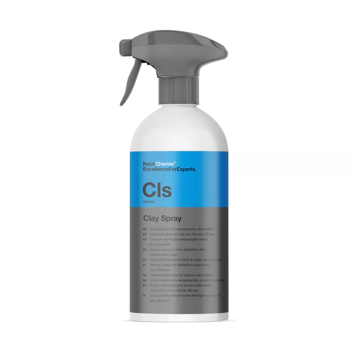 500 ml Gleitmittel für Reinigungsknete in transparenter Sprühflasche