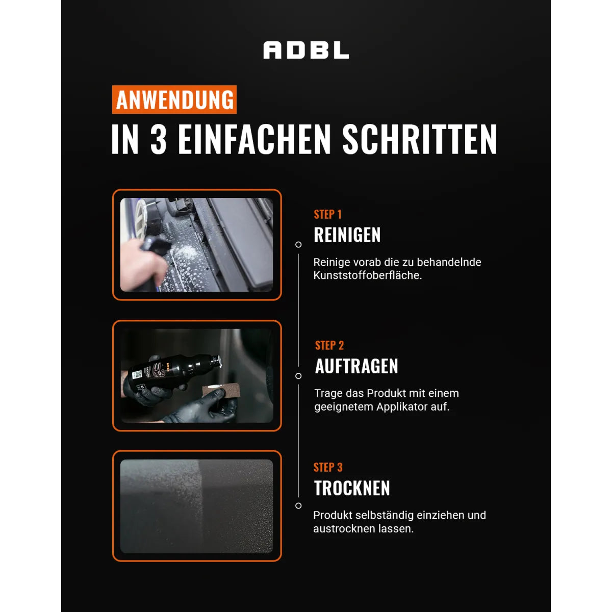ADBL Blackouter 1L Kunststoffpflege zur Farbauffrischung