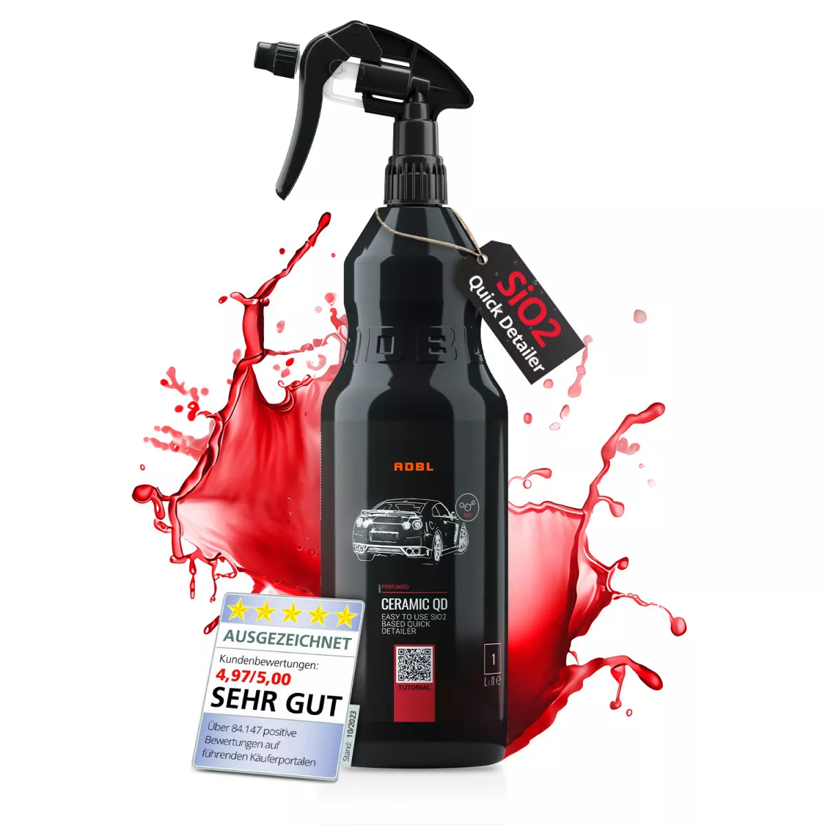 ADBL Ceramic QD Quick Detailer Flasche mit SiO₂-Technologie