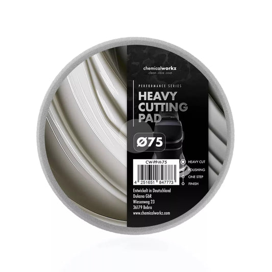 chemicalworkz Heavy Cutting Performance Pad – hartes Polierpad 75mm für Schleifpolitur