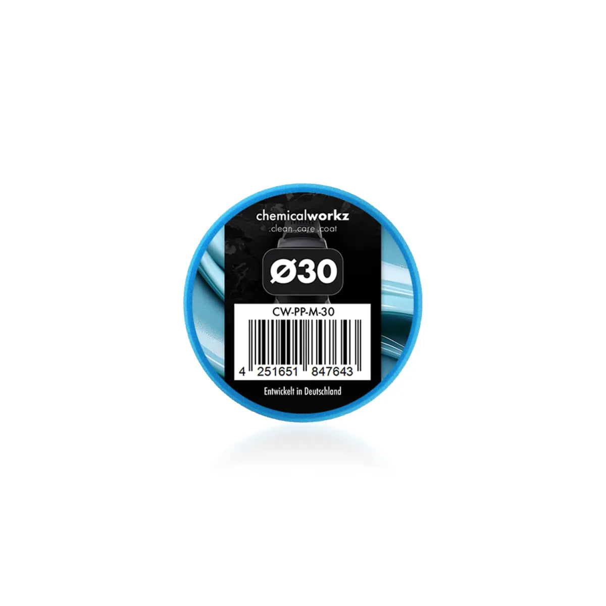 chemicalworkz Medium Polishing Performance Pad – blaues Polierpad 30 mm für feine Lackkorrektur