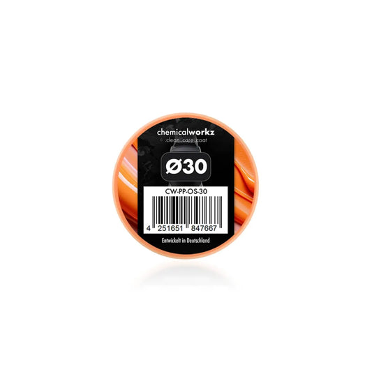 chemicalworkz One Step Performance Pad in Orange, 30 mm Durchmesser – Polierpad für Einschritt-Politur mit mittlerem Härtegrad