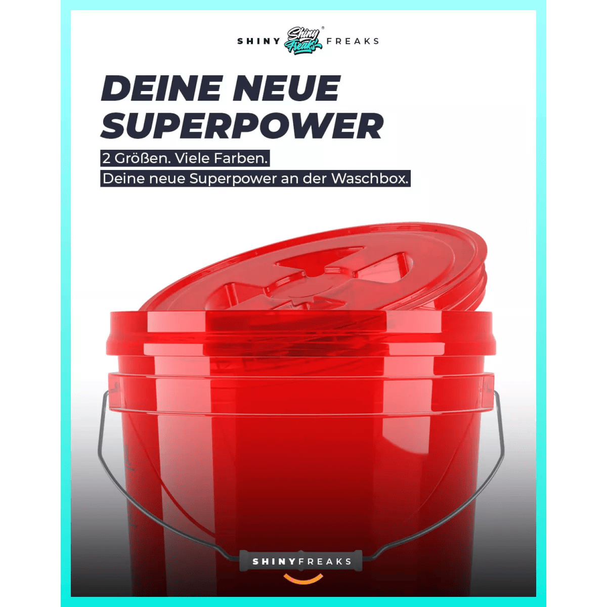 chemicalworkz Performance Buckets Wascheimer 5GAL Rot Transparent