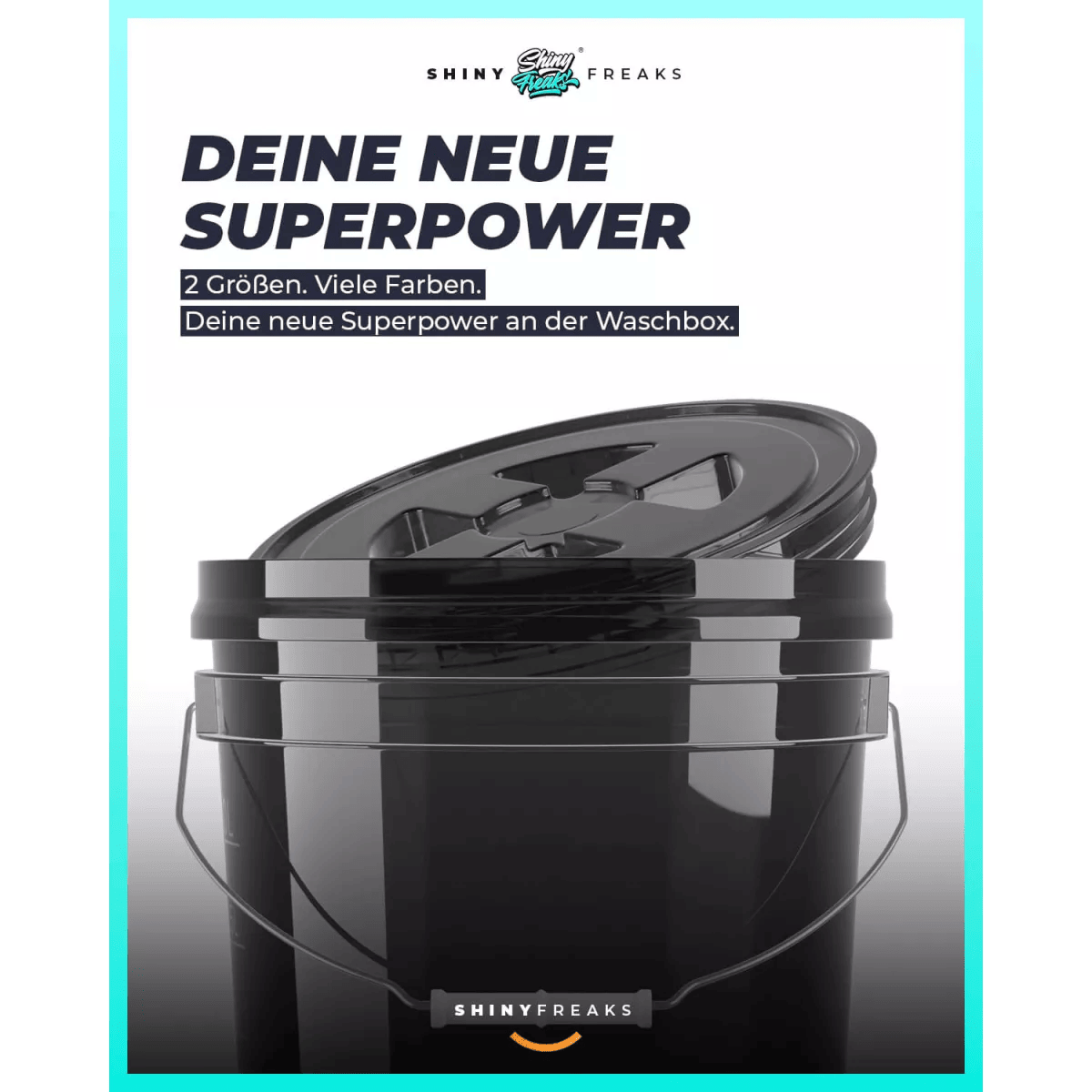 chemicalworkz Performance Buckets Wascheimer 3,5GAL Schwarz Transparent