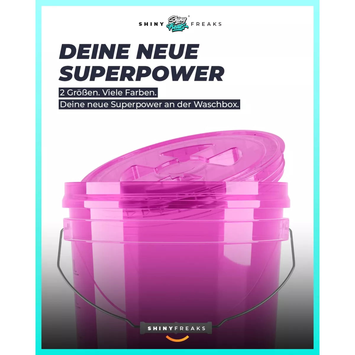 chemicalworkz Performance Buckets Wascheimer 5GAL Violett Transparent