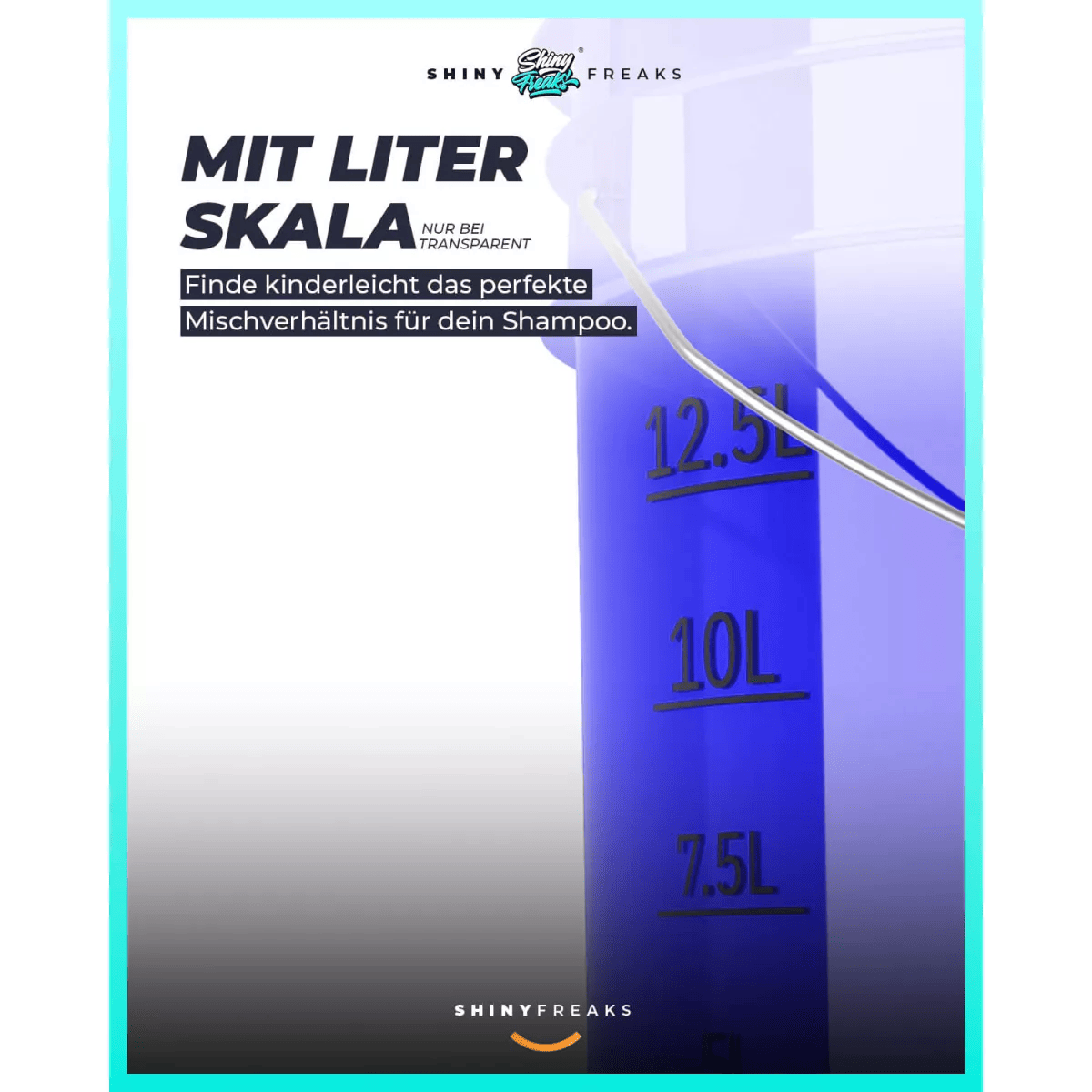 chemicalworkz Performance Buckets Wascheimer 5GAL Blau Transparent