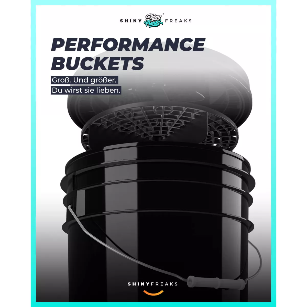 chemicalworkz Performance Buckets Wascheimer 5GAL Schwarz