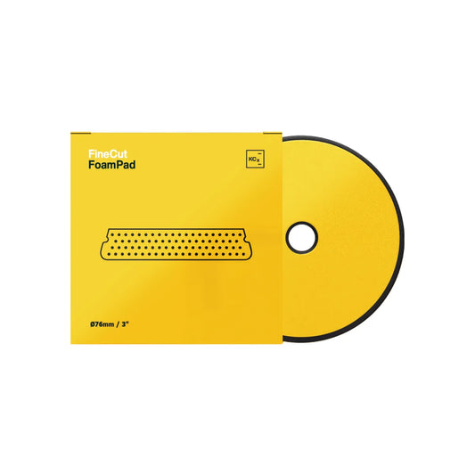 Koch Chemie Fine Cut Foam Pad 76 mm gelbes Polierpad