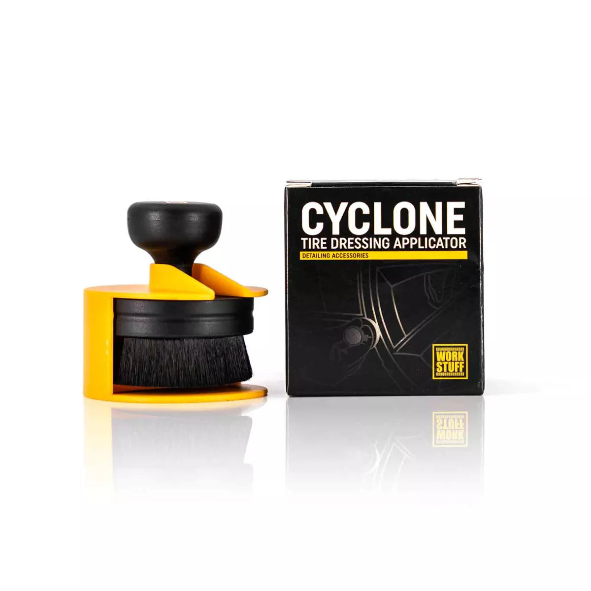 Work Stuff CYCLONE Applikator in Nahaufnahme mit Borstenstruktur